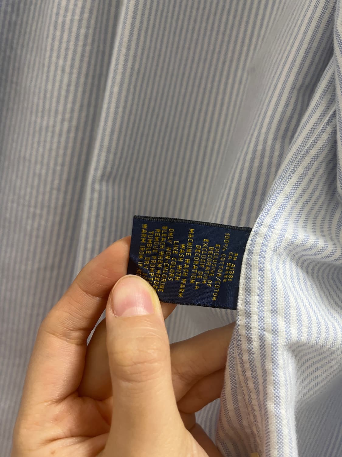 폴로 스트라이프 셔츠 XS 상품이미지3