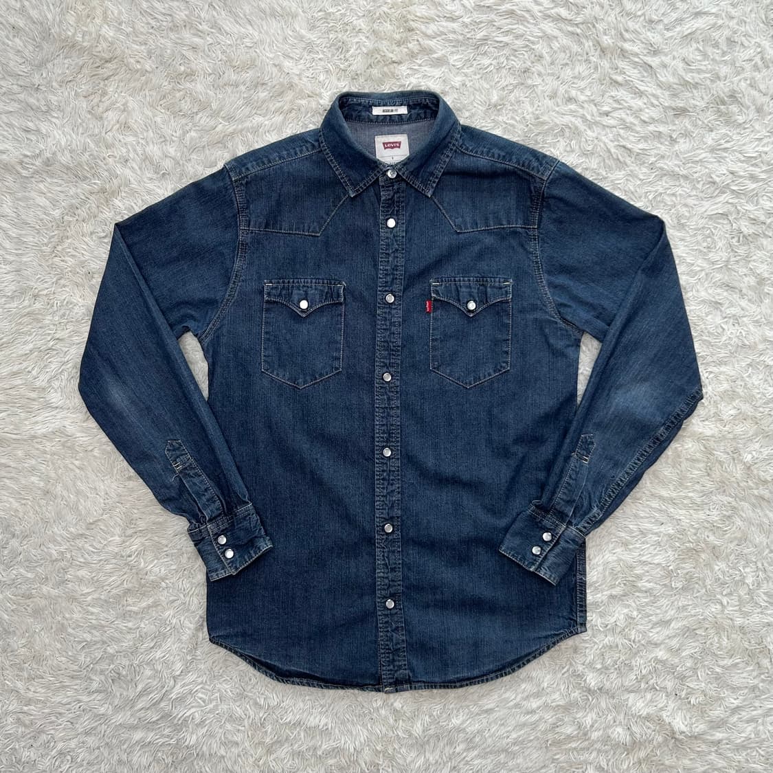 리바이스 데님 웨스턴 셔츠 (S) 상품이미지1