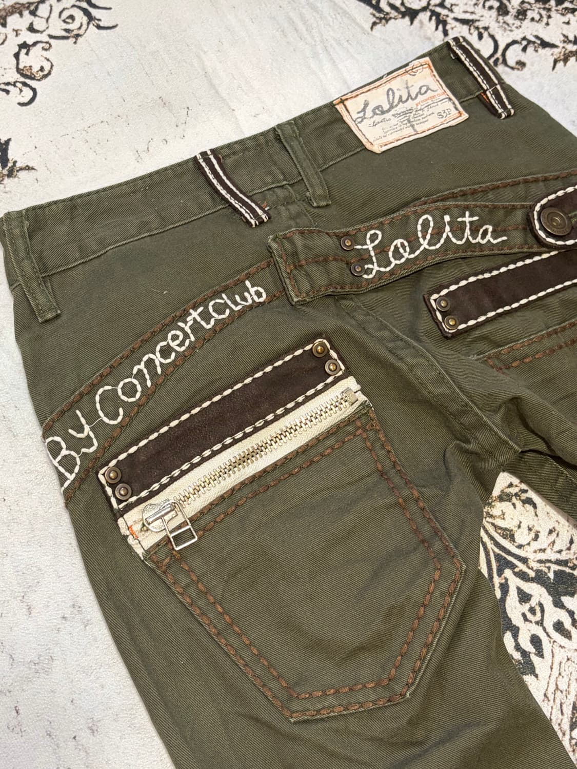 Y2K LOLITA JEANS back buckle pants 상품이미지7