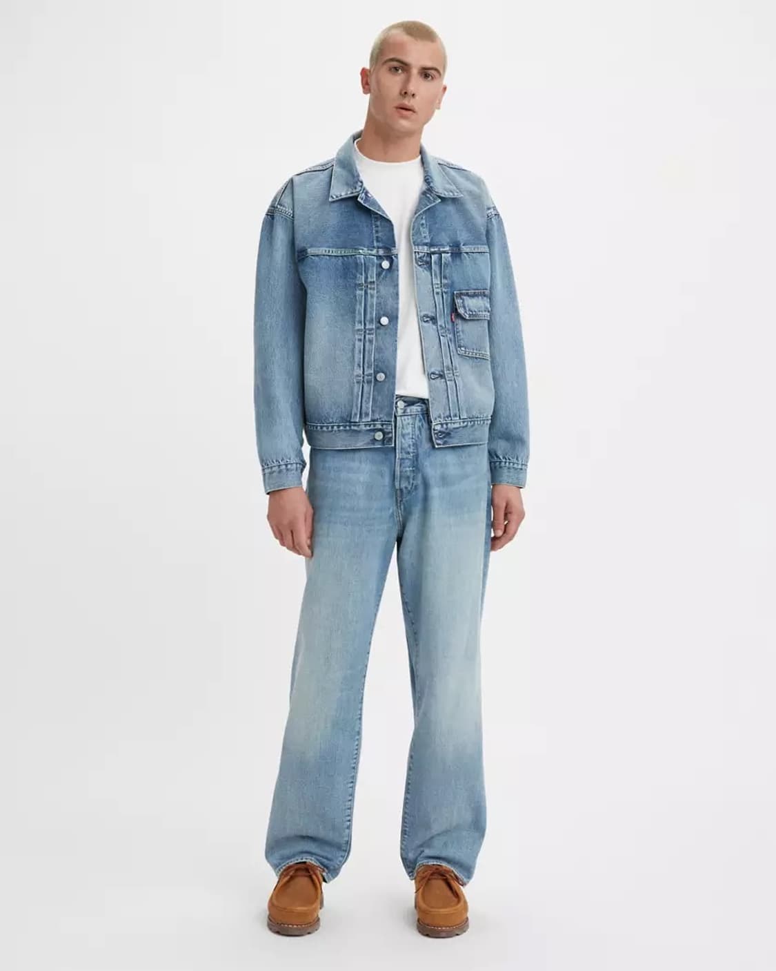 빔즈 x 리바이스 슈퍼 와이드 데님 진스 36사이즈 상품이미지1