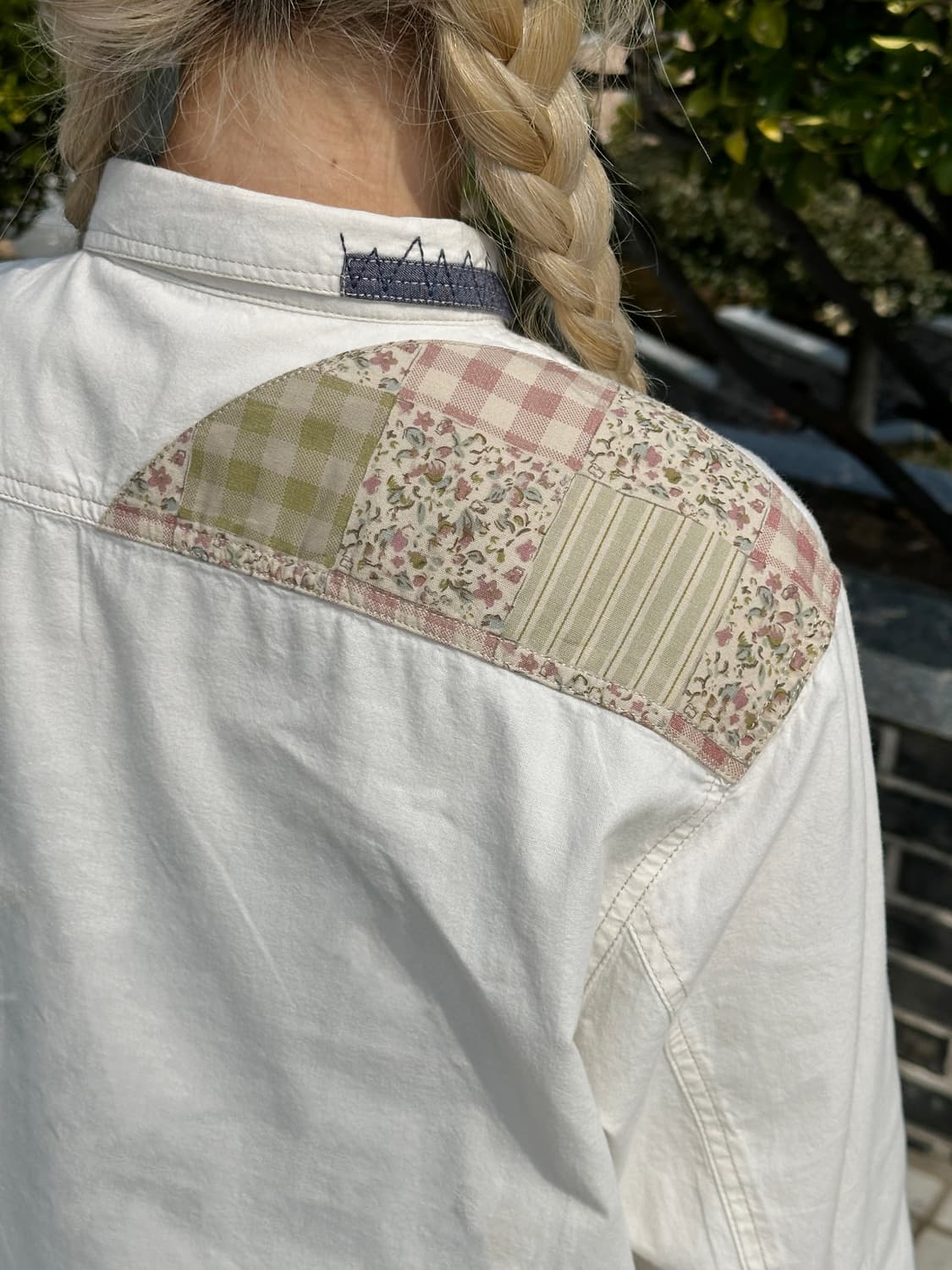 드럭스토어 패치워크 자수 셔츠 상품이미지6