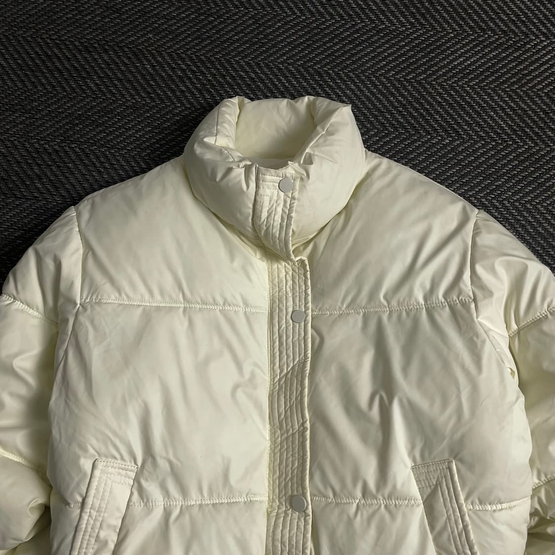 빈티지 우먼스 유광 크롭 패딩o 3950 상품이미지4