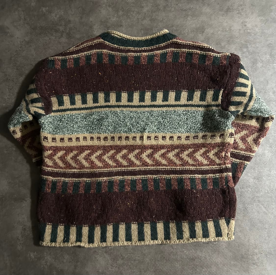 베네통 90s 이탈리아제 패턴 니트 정품 L~XL 상품이미지2