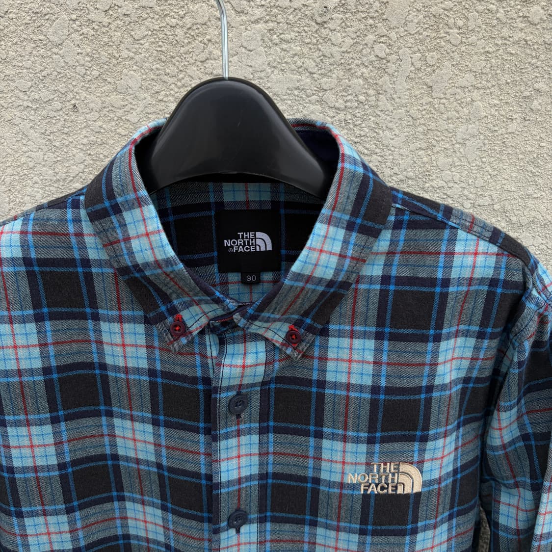 90)노스페이스 타탄체크 패턴 셔츠 상품이미지4