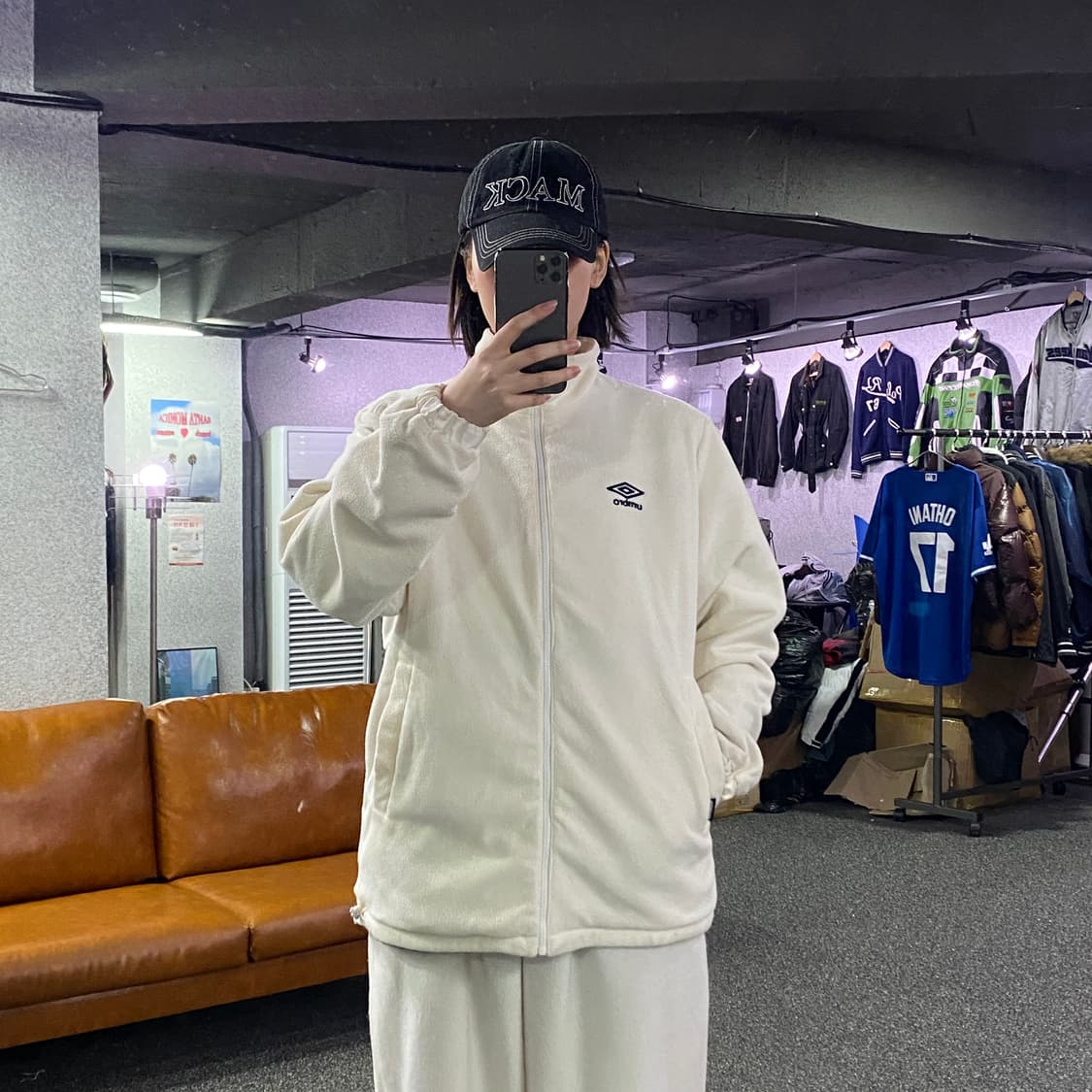 엄브로 플리스/폴리 리버시블 자켓 B3009 상품이미지1