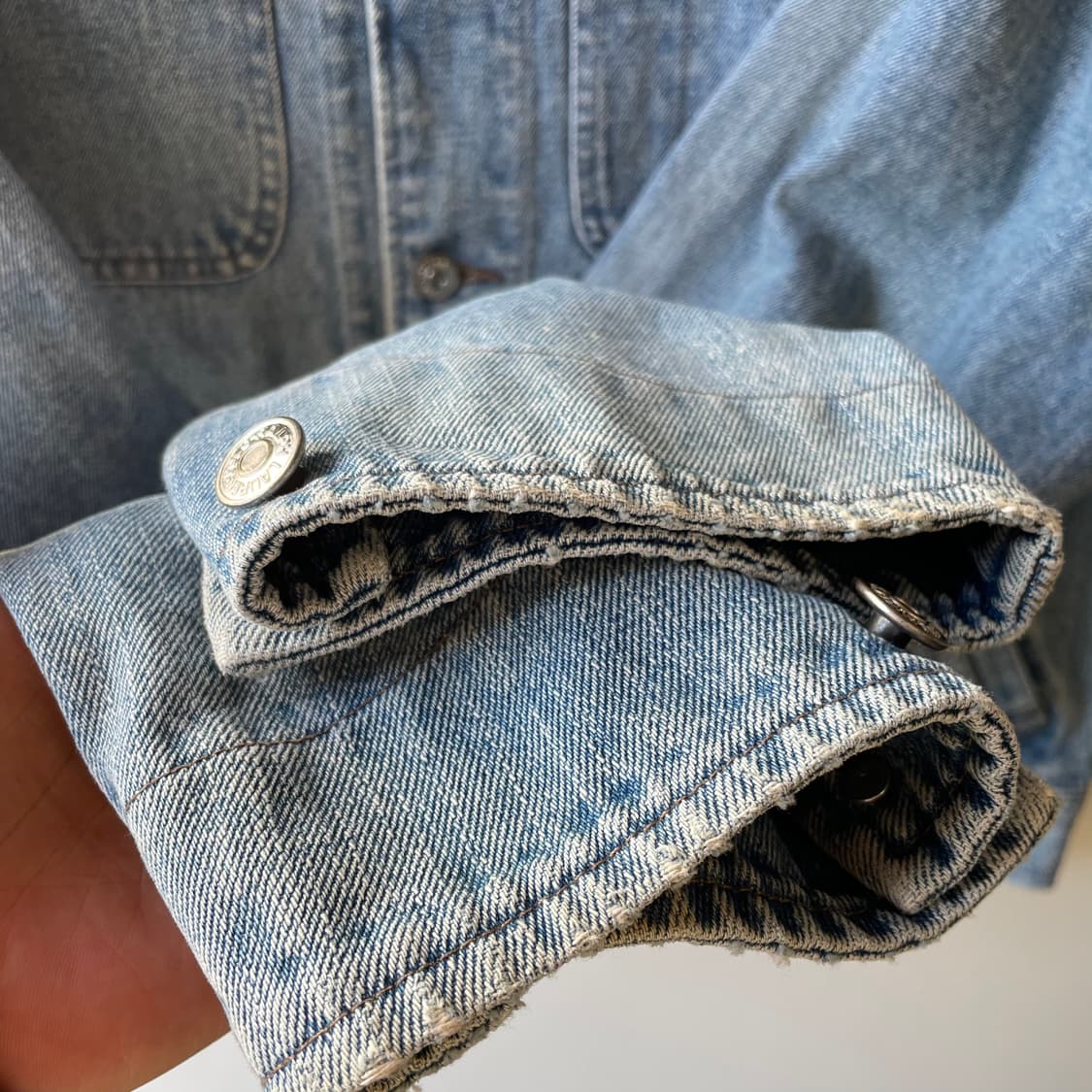90s 폴로 랄프로렌 성조기 덩가리 데님자켓 상품이미지6
