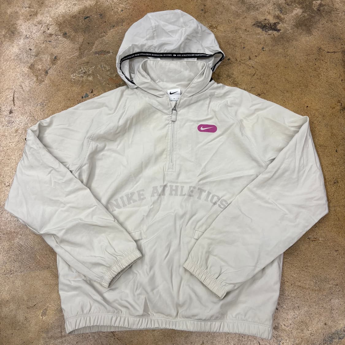 [정품/80,xl] 나이키 애슬레틱스 바람막이 아노락 후드 b15 상품이미지2