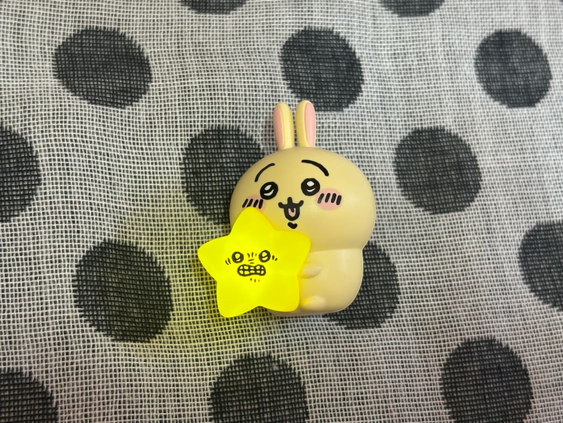 치이카와 먼작귀 우사기 무드등 별 피규어 별과함께 상품이미지1