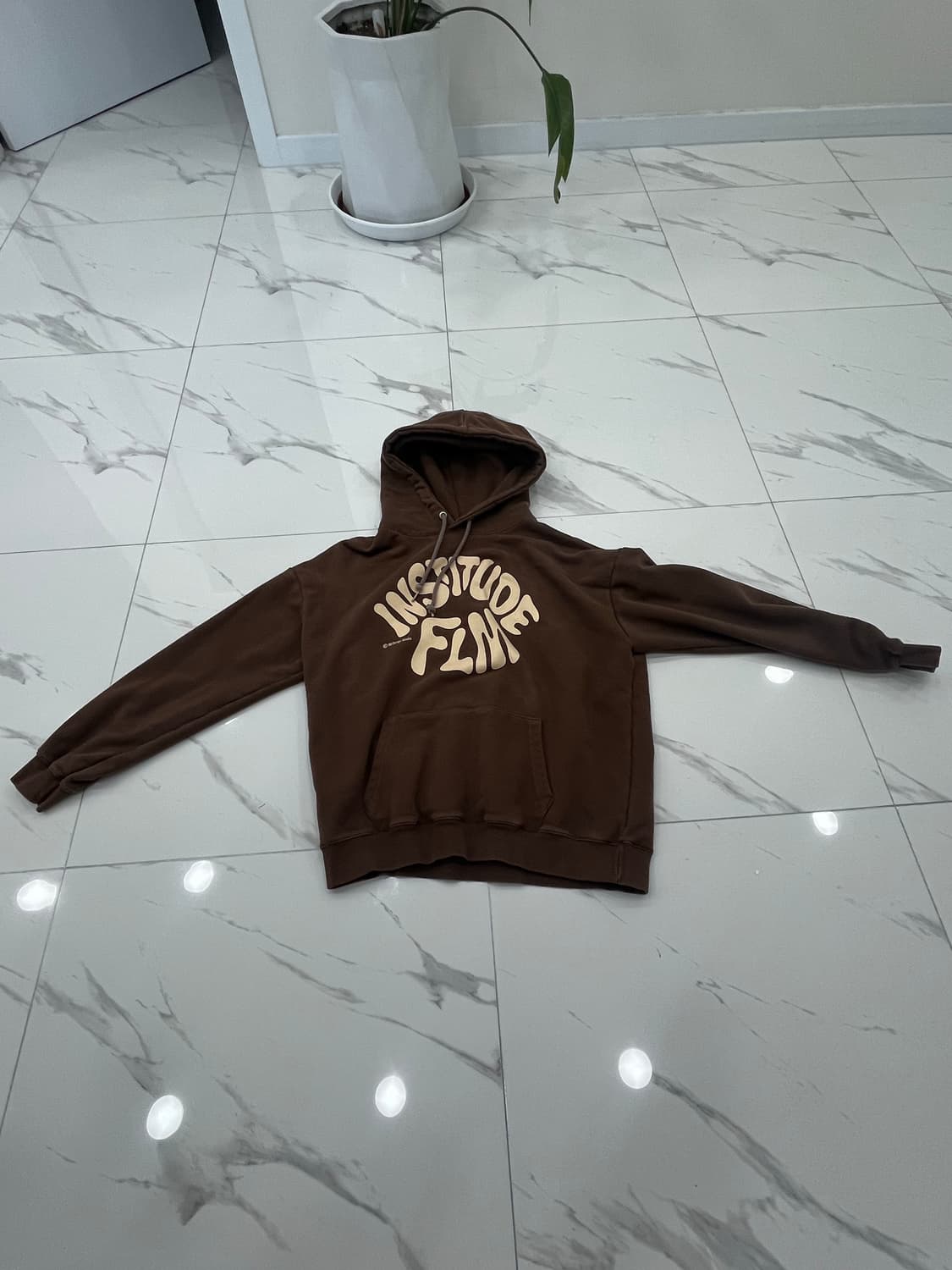 필루미네이트 브라운 후드티  상품이미지1