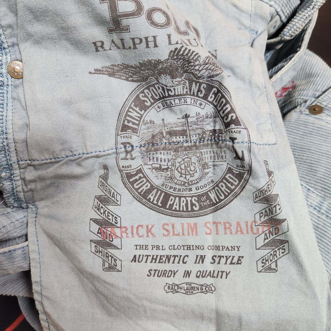 H911 [36] 폴로 랄프로렌 코듀로이 바지 Varick slim 상품이미지8