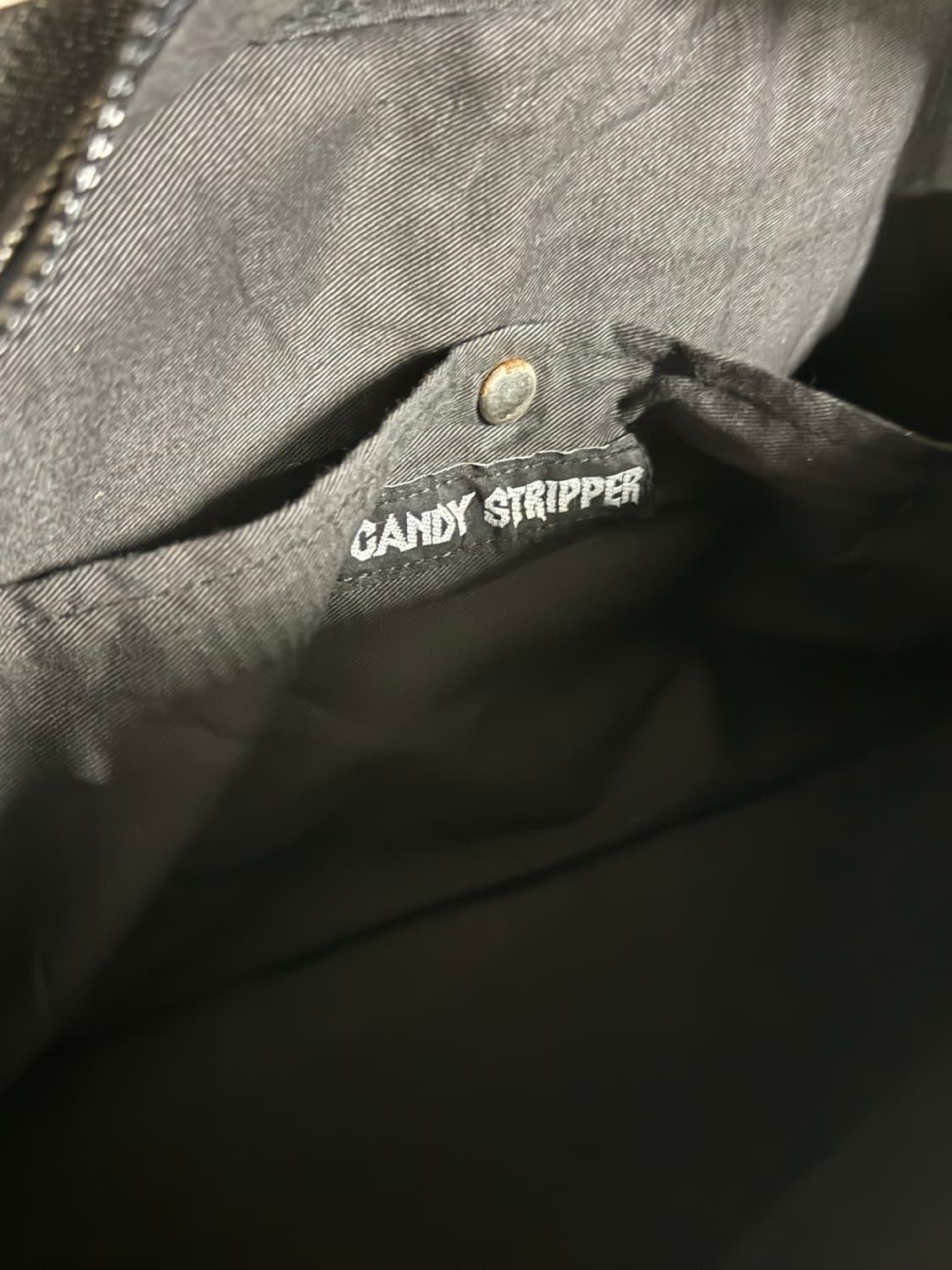 ”CANDY STRIPPER" lettering tote bag 상품이미지6