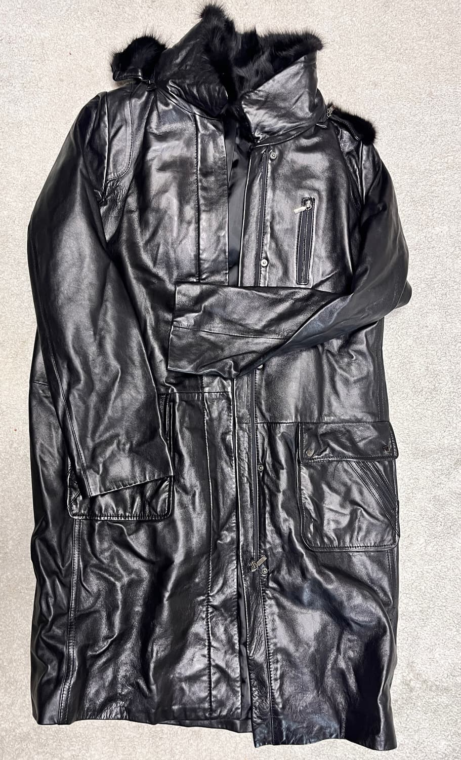 Anne klein 양가죽 코트 상품이미지1