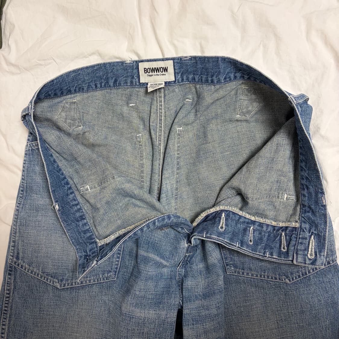바우와우 Bowwow US ARMY M35 퍼티그 워크 데님 팬츠 L 상품이미지9