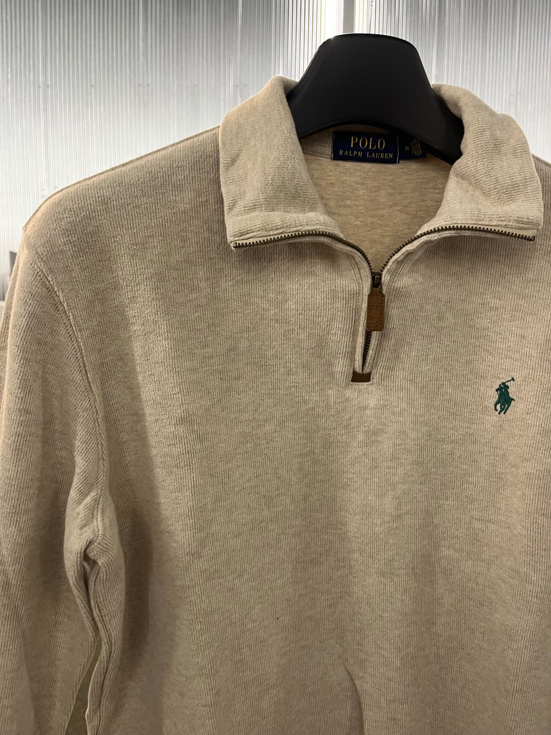 Polo RalphLauren 폴로 랄프로렌 신형 라벨 반집업 M 상품이미지4