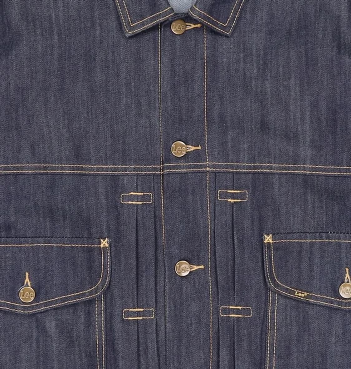 LEE 남녀공용 코듀라 RAW 데님 트러커 자켓 인디고 로우_LE2203 상품이미지5