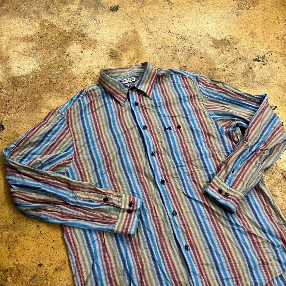 [정품/XL] 미쏘니 빈티지 스트라이프 긴팔 셔츠 b10 상품이미지1