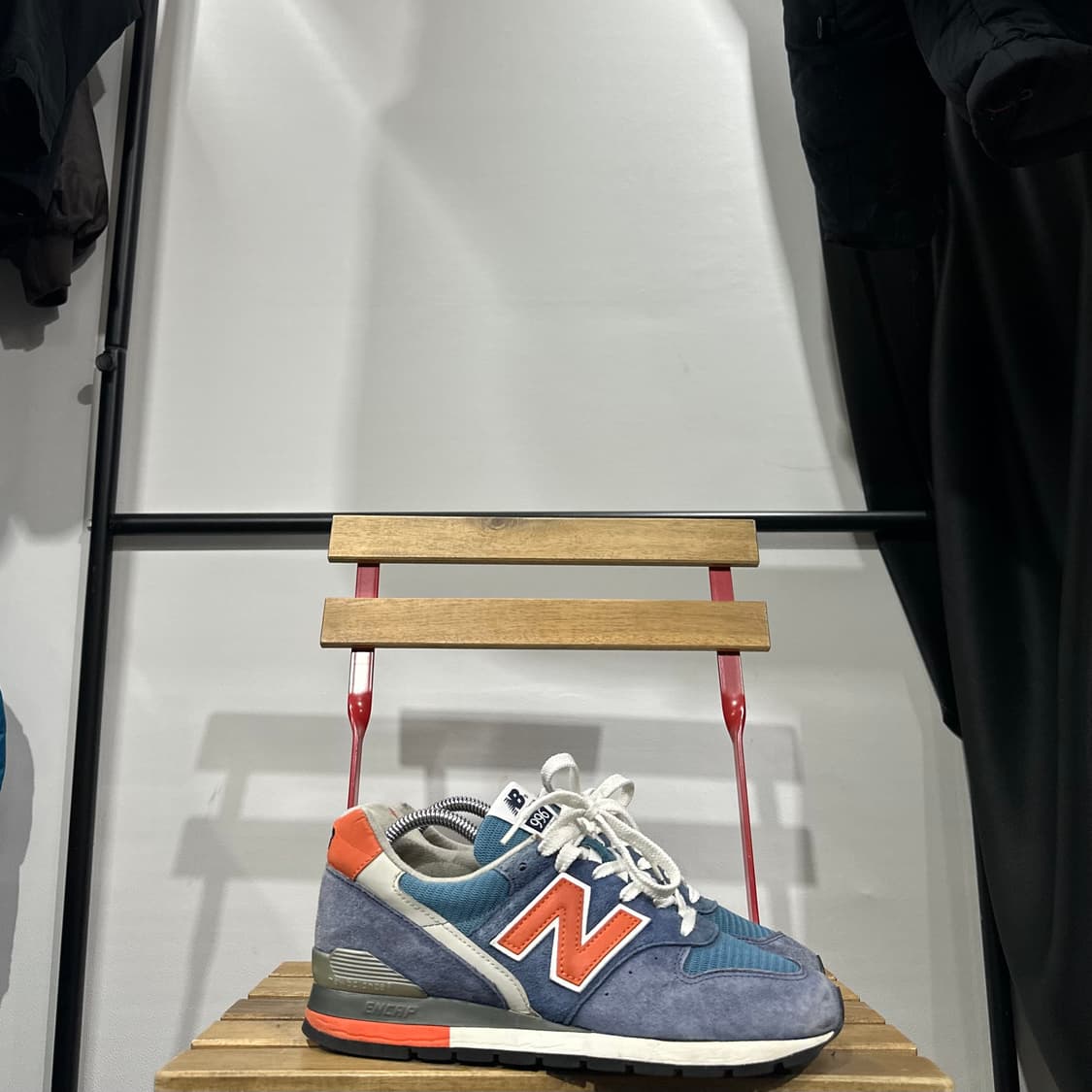 260) USA 뉴발란스x제이크루 운동화 M996 네이지 오렌지 상품이미지1