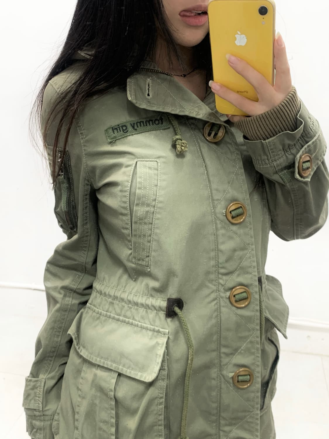 [TOMMY HILFIGER] 타미힐피거 y2k 카키 야상 자켓 상품이미지4