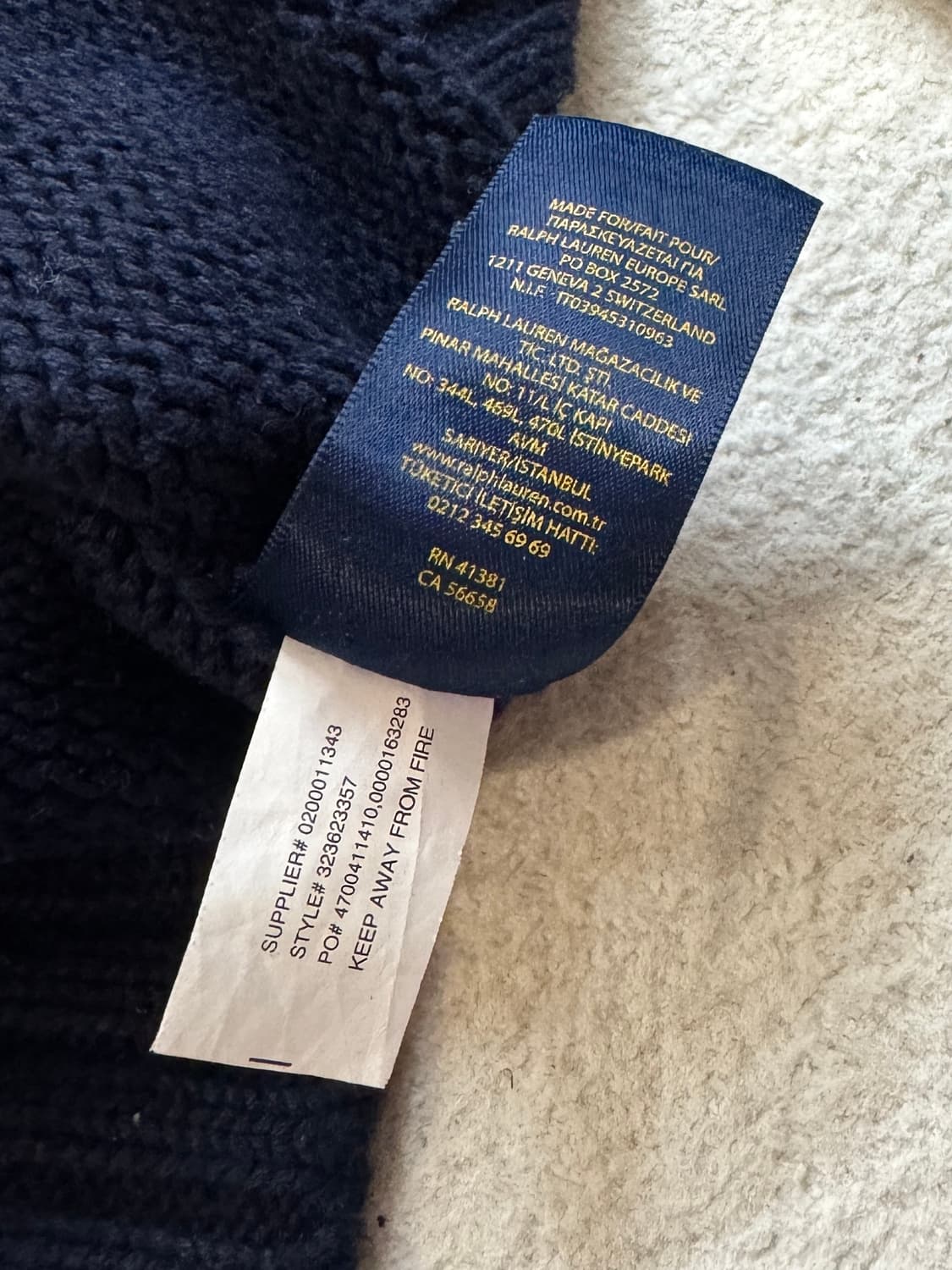 폴로 네이비 성조기 니트 상품이미지5