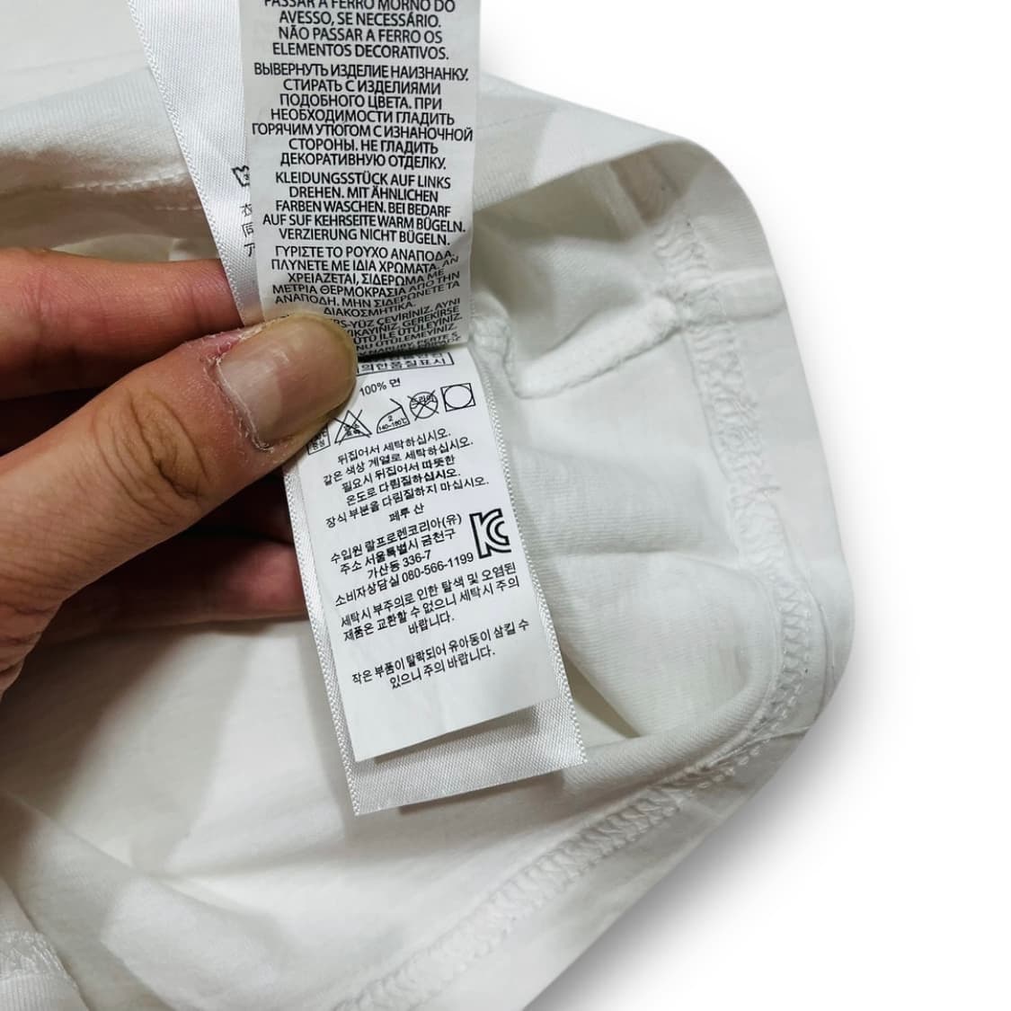 폴로 랄프로렌 미니멀 베어 화이트 반팔 티셔츠 상품이미지5