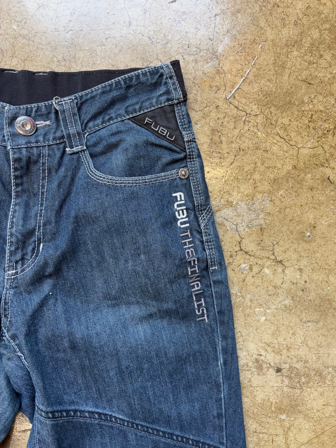 FUBU 자수 카펜더 데님 팬츠 상품이미지2