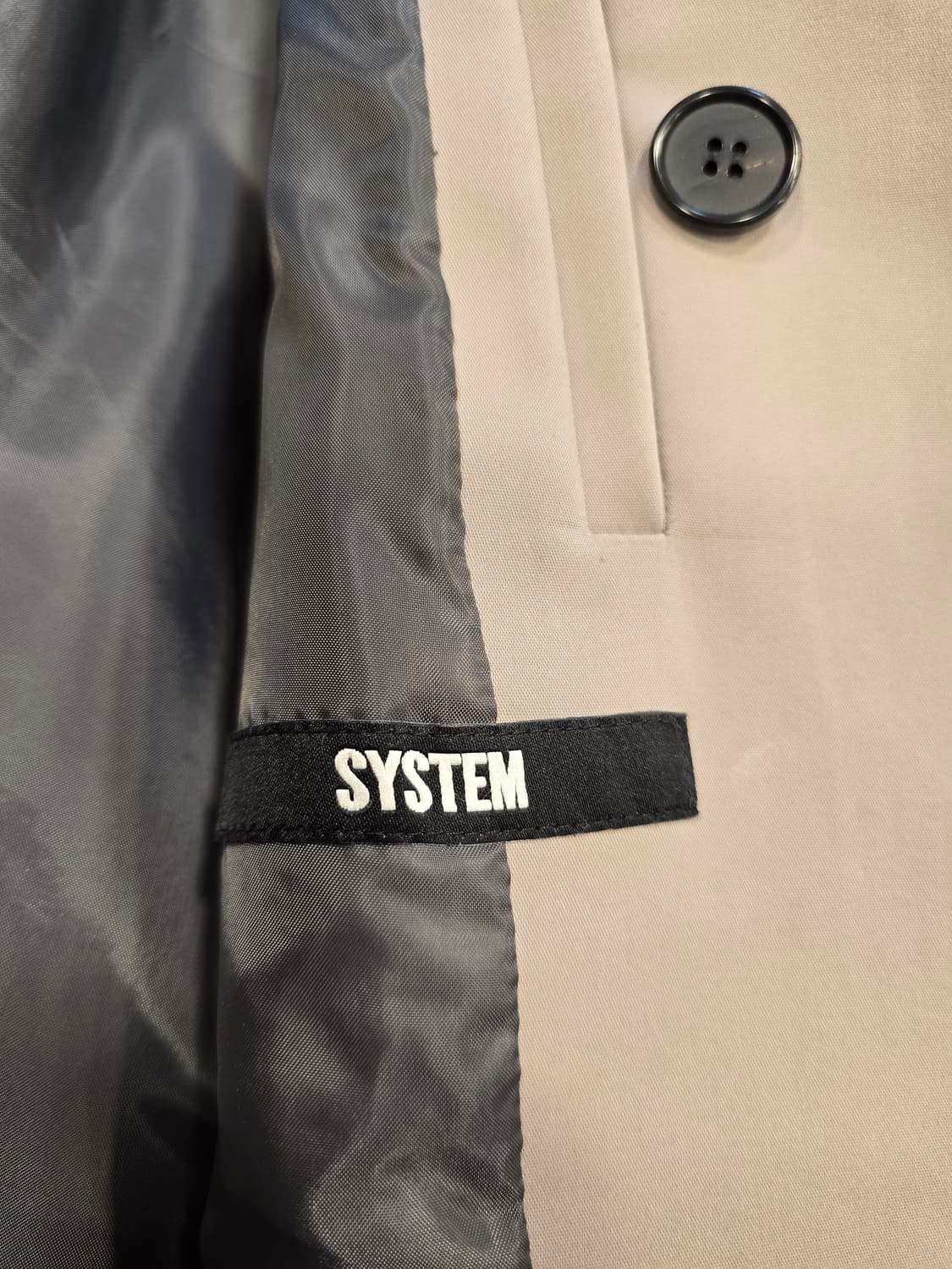 한섬 시스템 베이지색 남성 코트 95~100 상품이미지8