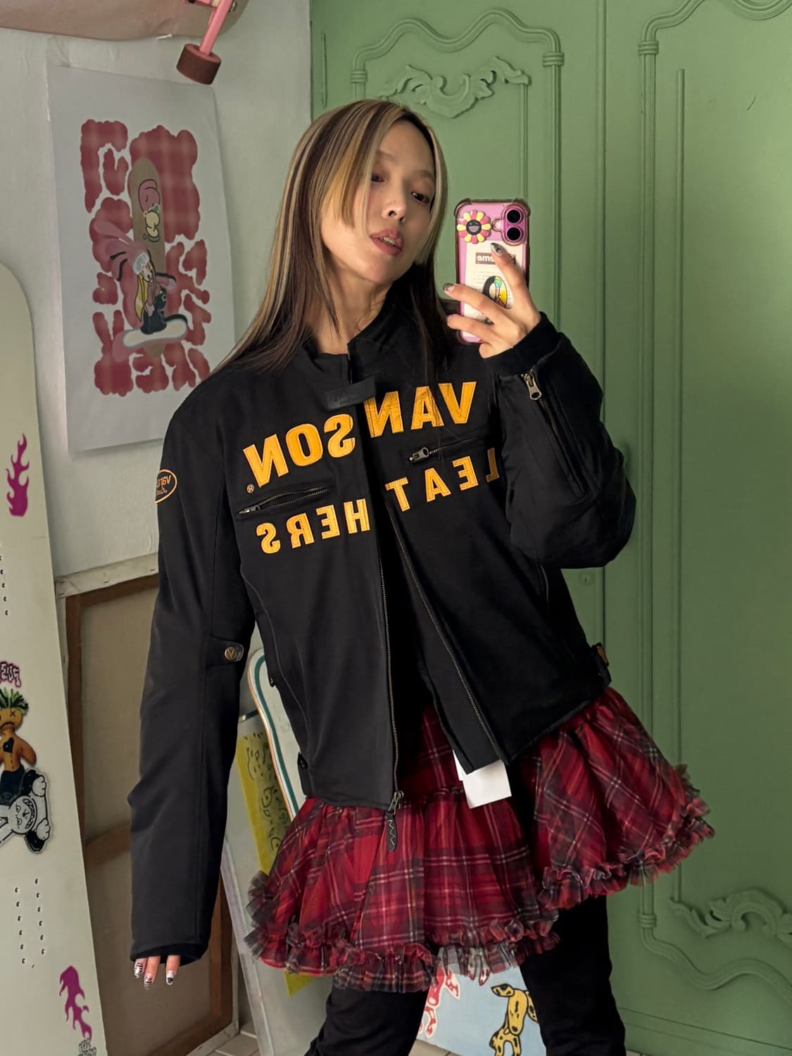 바이커  나일론 프로텍트 자켓 (m ) 상품이미지5