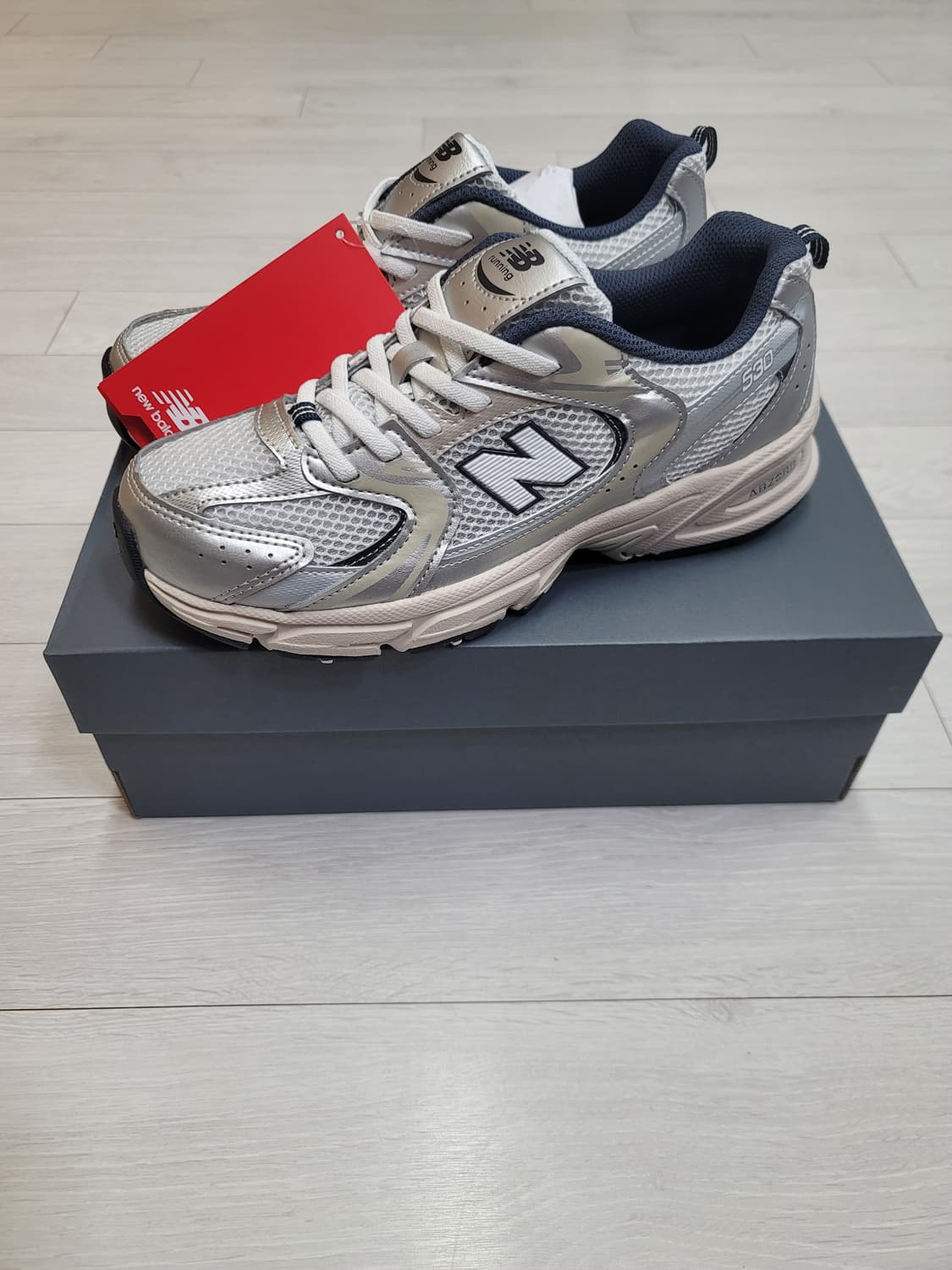 (240)뉴발란스 주니어  530 스틸 그레이[대전 직거래도 가능] 상품이미지4