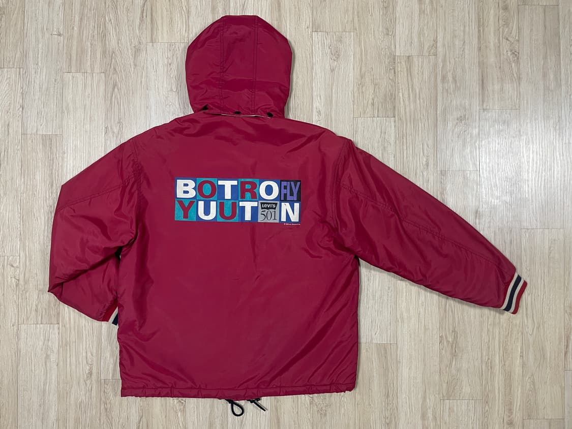 105) 90s 리바이스 501 누빔 코치자켓(+후드)RRL&LVC&폴로 상품이미지4