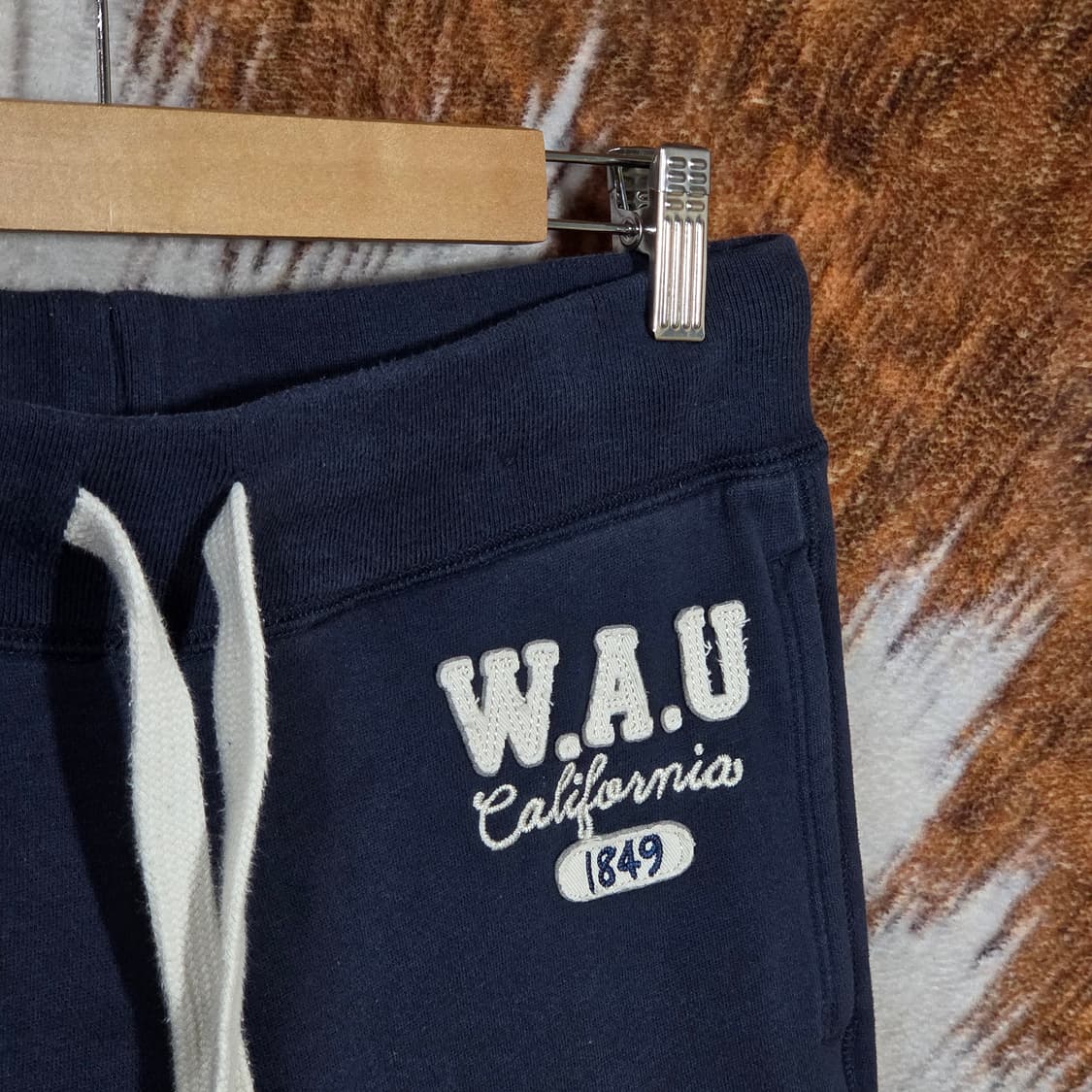 후아유 네이비 스웻팬츠 상품이미지2