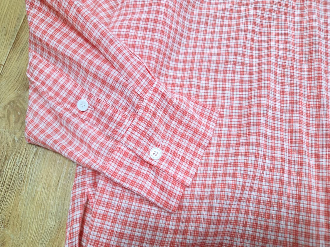반원아틀리에(VANONE ATELIER) 린넨 체크셔츠 프리사이즈 상품이미지4