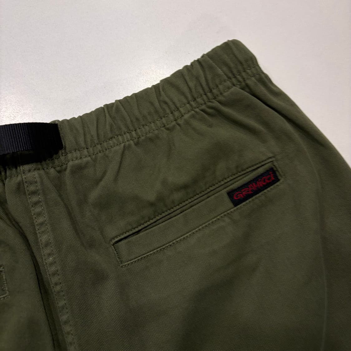 [M] 그라미치 벨트 카키색 면바지 코튼 팬츠 D566 상품이미지3