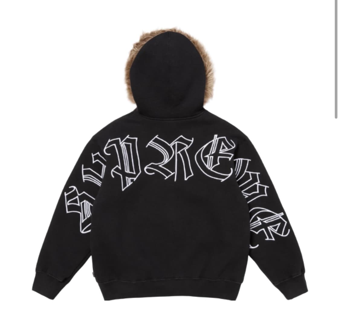 슈프림 포우 퍼 후드집업 상품이미지1