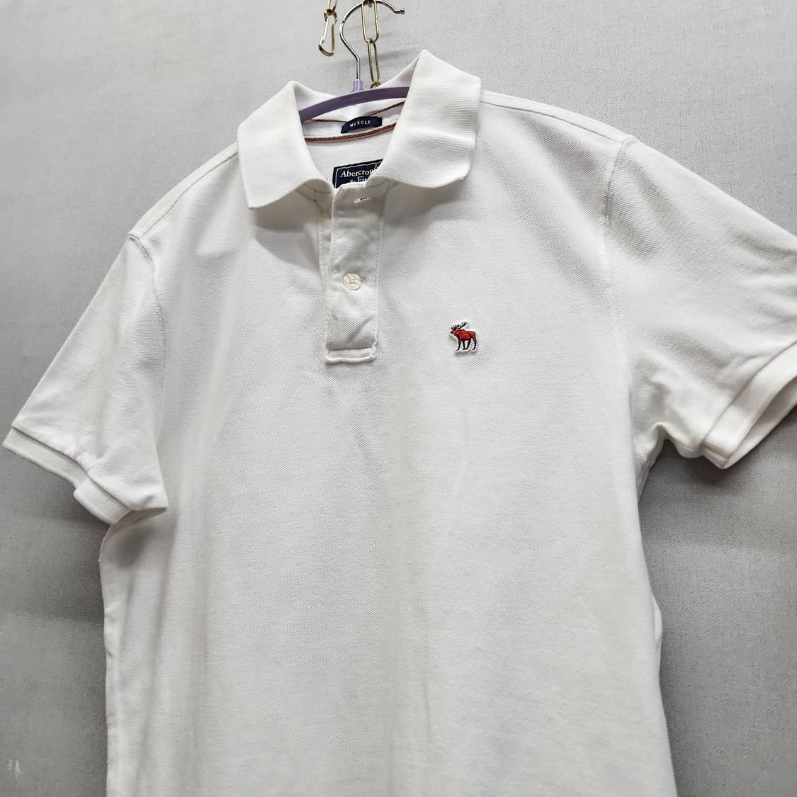 아베크롬비 로고자수 반팔카라 S(S) 상품이미지3