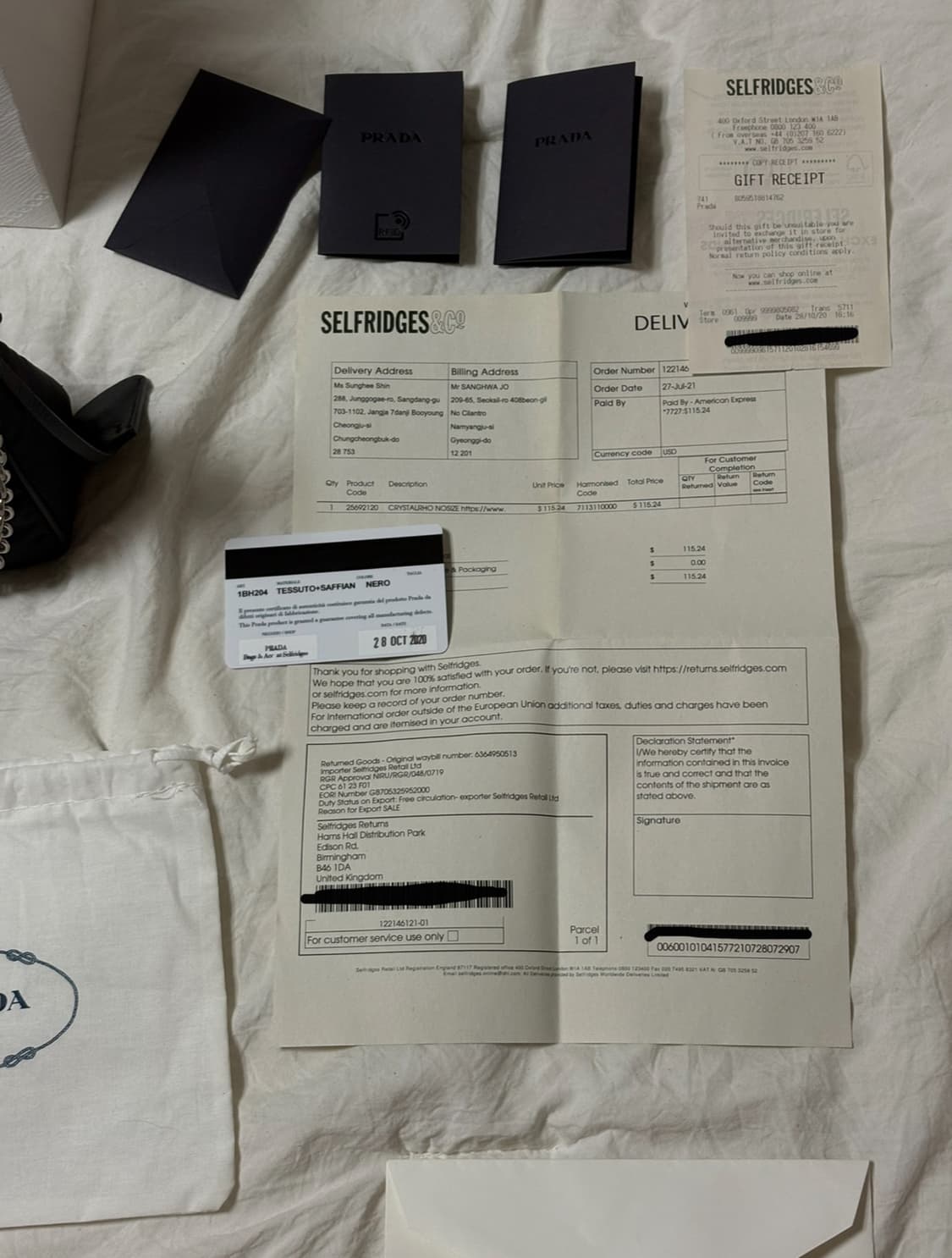 프라다 리에디션 2005 리나일론 숄더백 블랙 호보백 상품이미지7