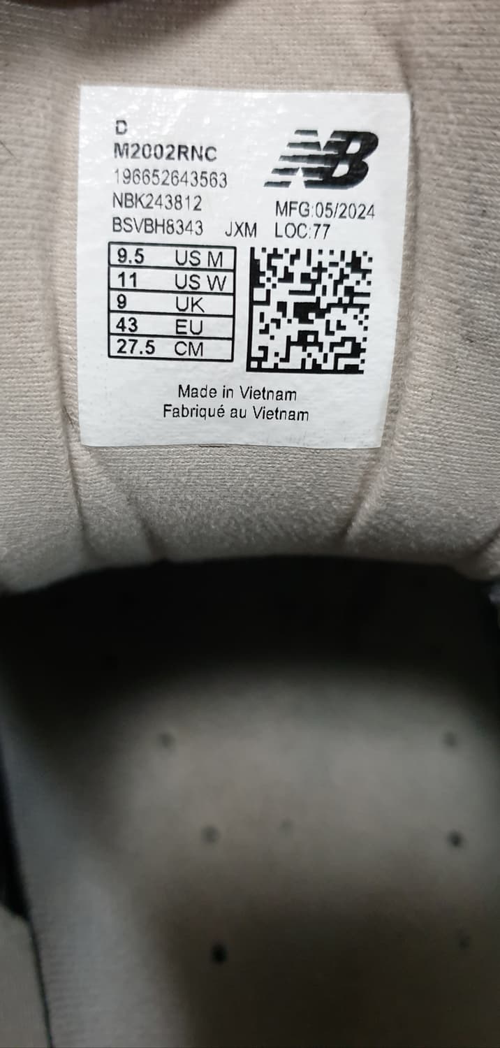 뉴발란스 M2002 RNC 블랙 (275) 상품이미지7