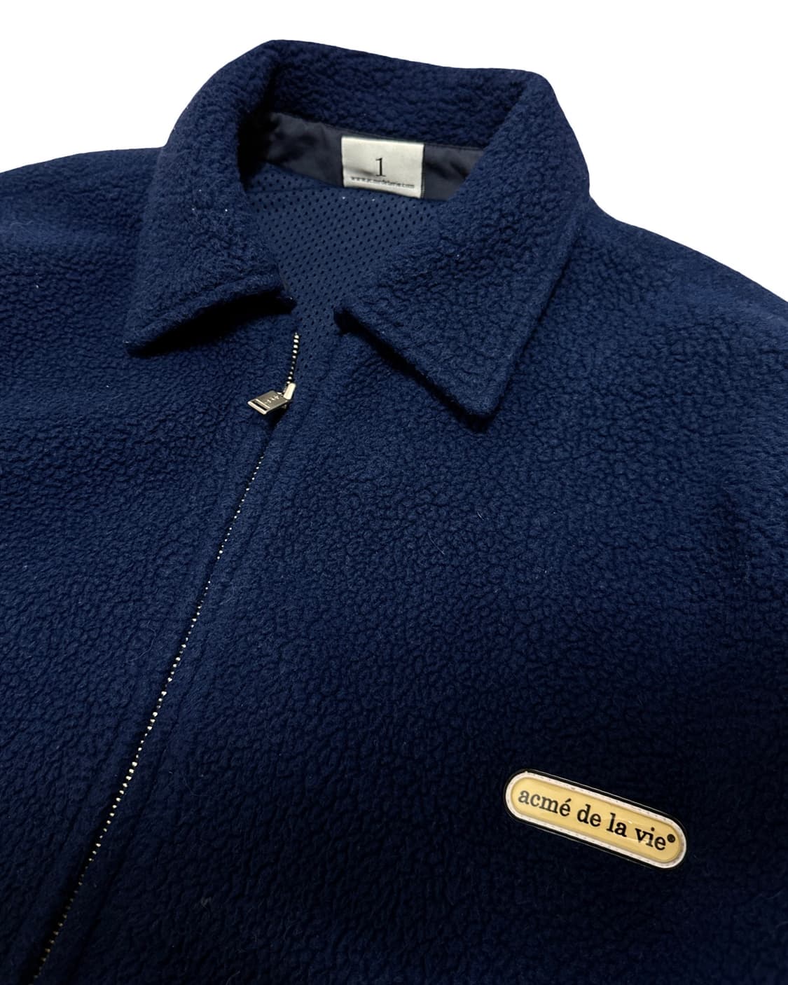 아크메드라비 뽀글이 네이비 후리스 자켓 상품이미지3