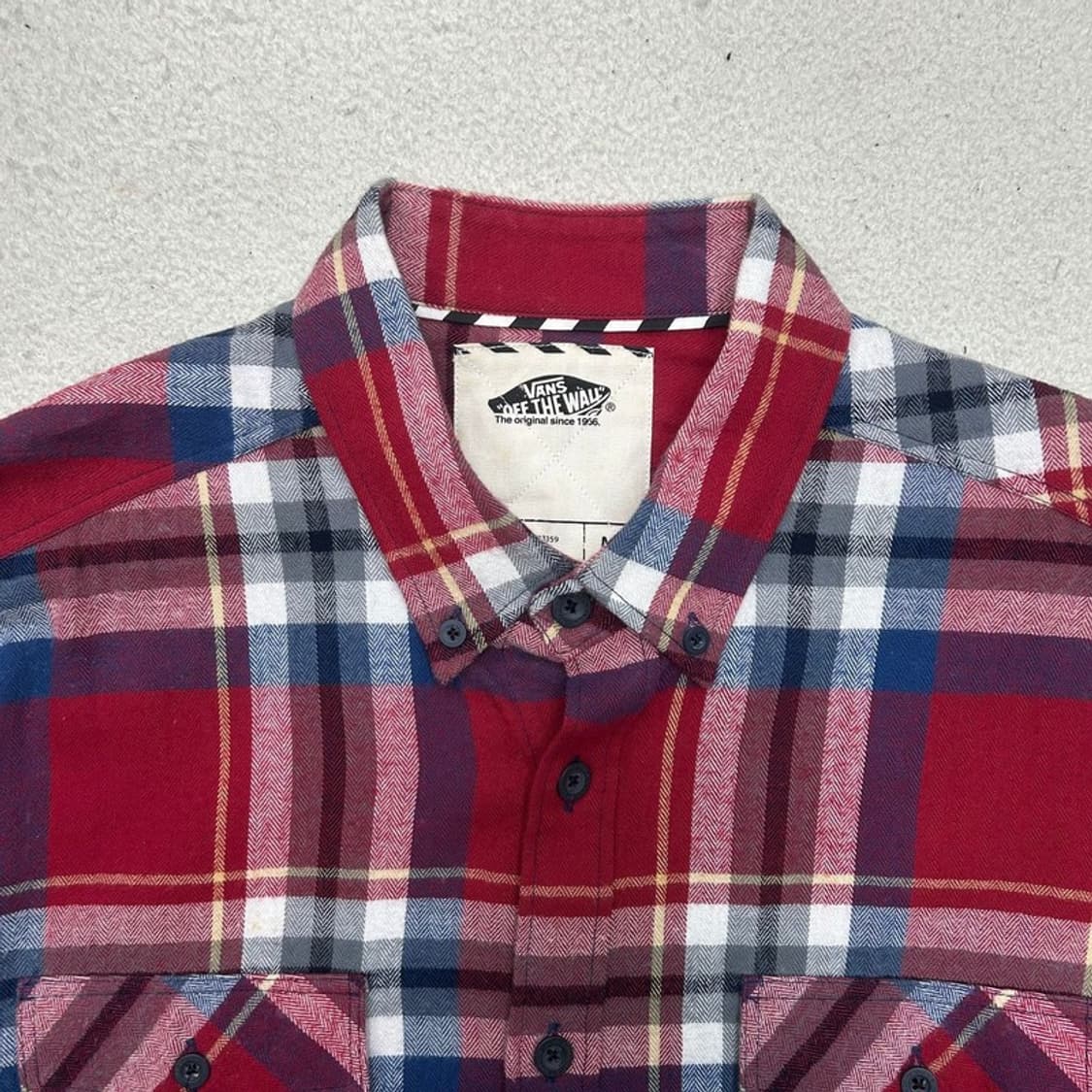 반스 웨스턴 체크 셔츠 M 상품이미지3