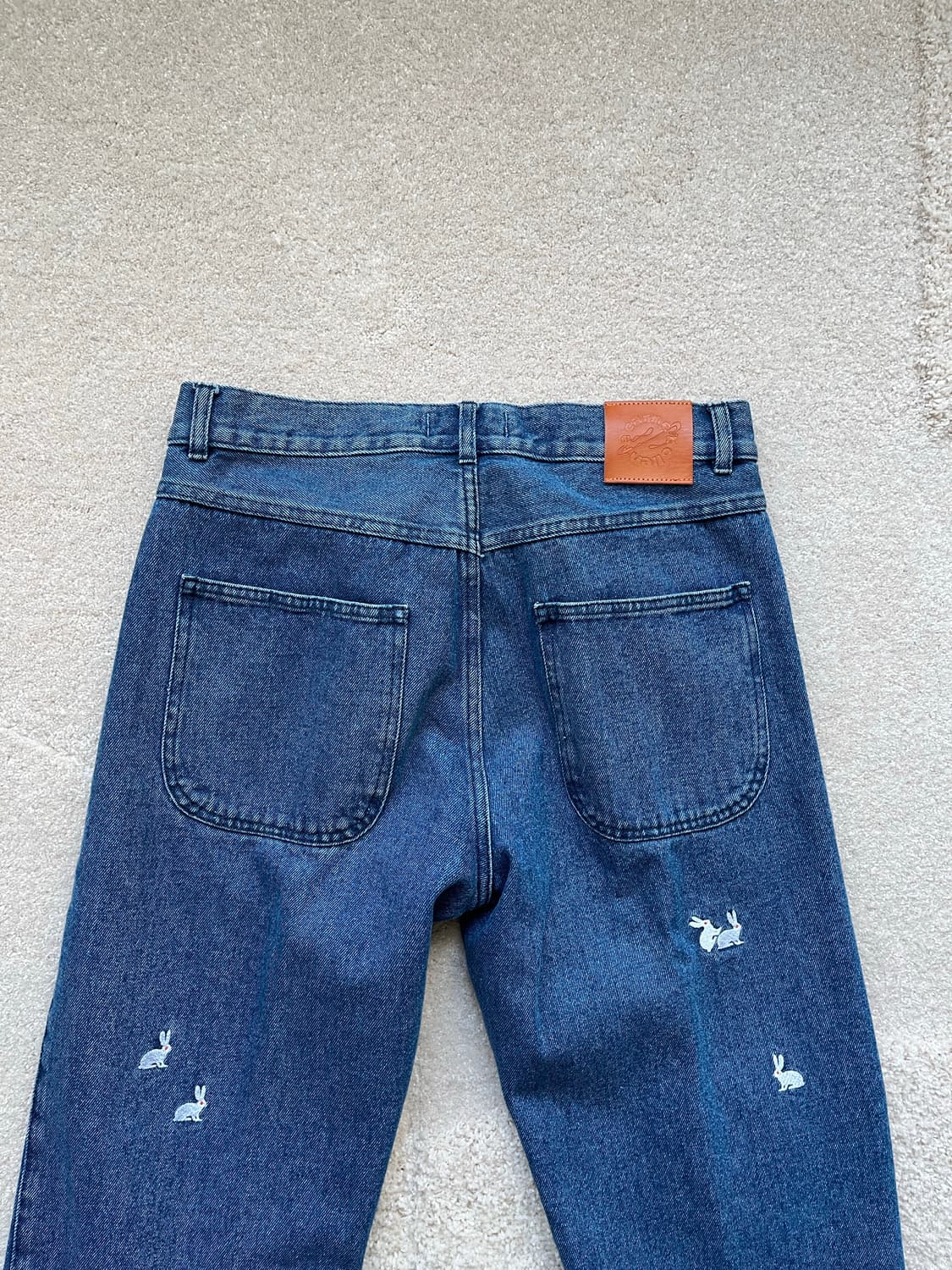 까르네 볼렌테 레빗 자수 스트레이트 데님 (30-31) 상품이미지8