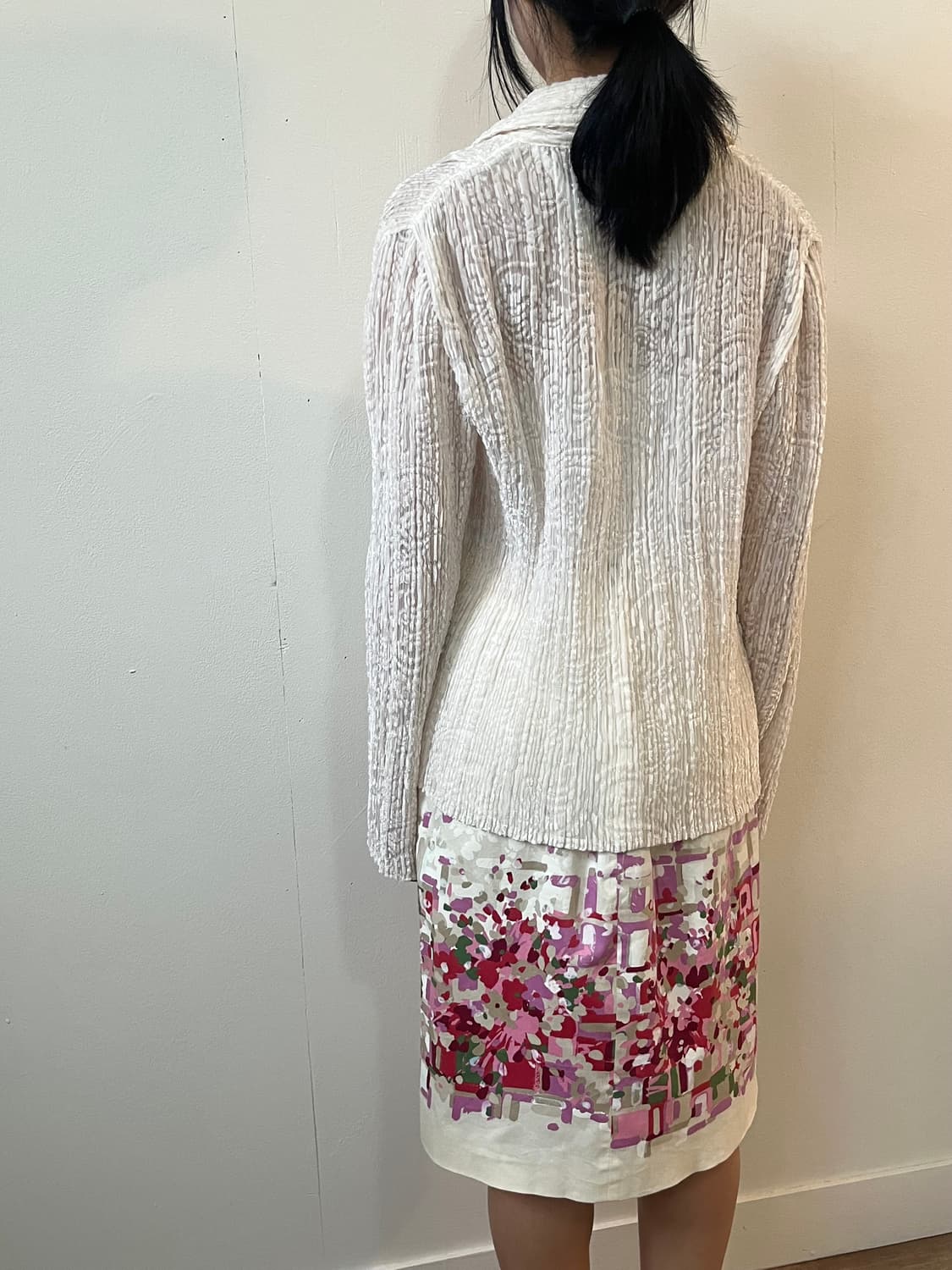 Max mara 아트 플라워 스커트 상품이미지8