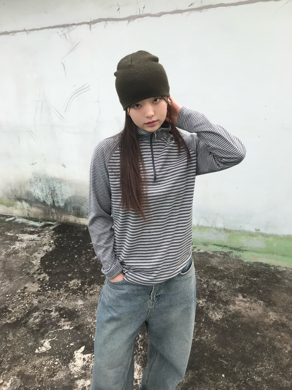 그레이 스프라이트 하프집업  상품이미지4