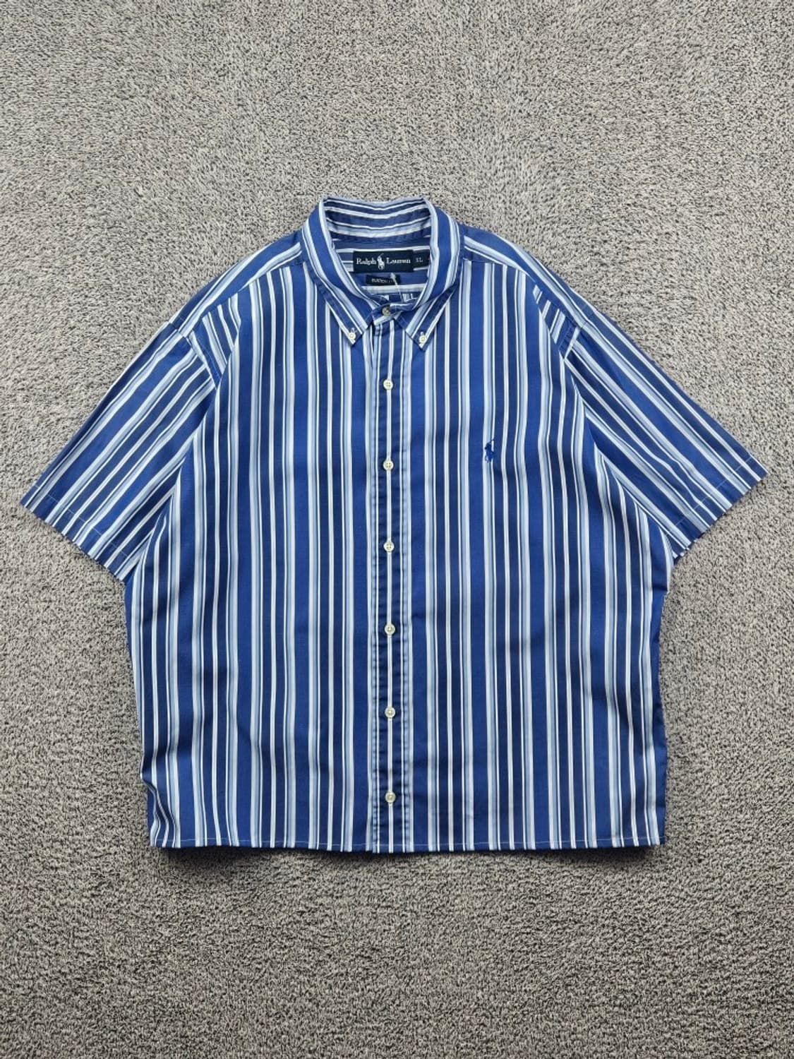 폴로랄프로렌 스트라이프 반팔 셔츠 크롭커스텀 ( XL ) / 11913 상품이미지1