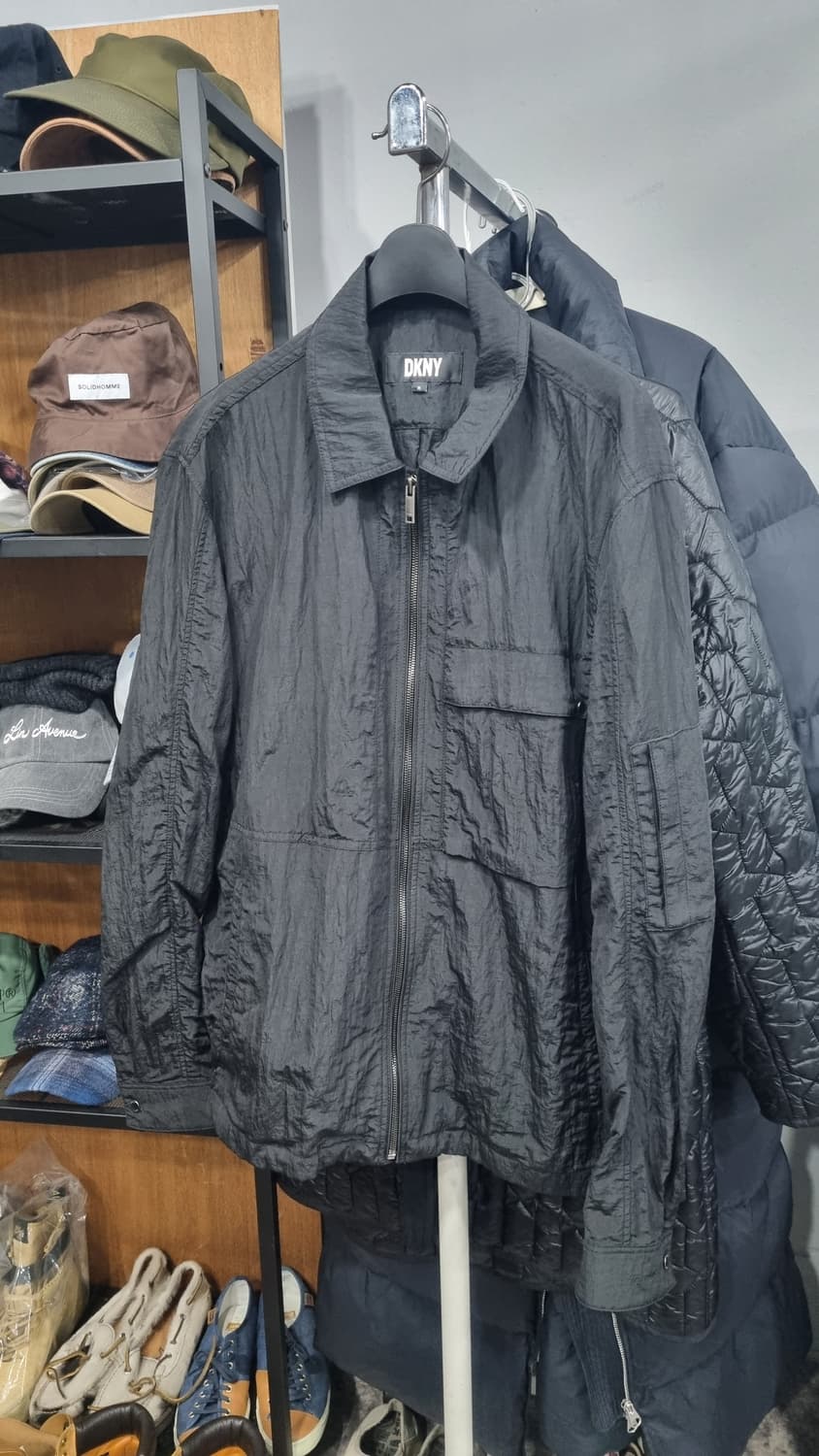 (DKNY) 검정색 집업 블루종 봄자켓 105~110 상태10/9 상품이미지1
