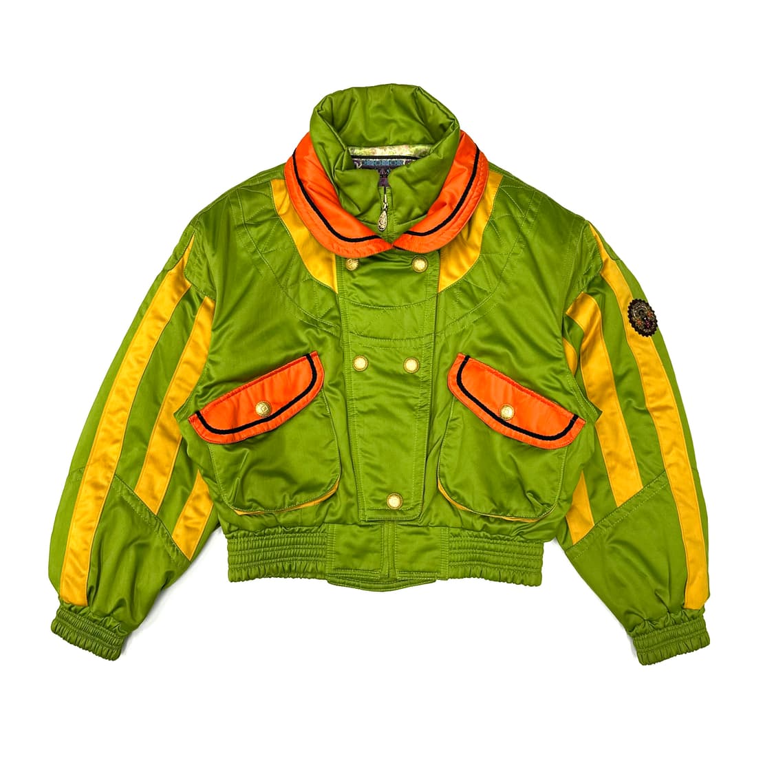 Lime green vintage retro bomber 상품이미지5
