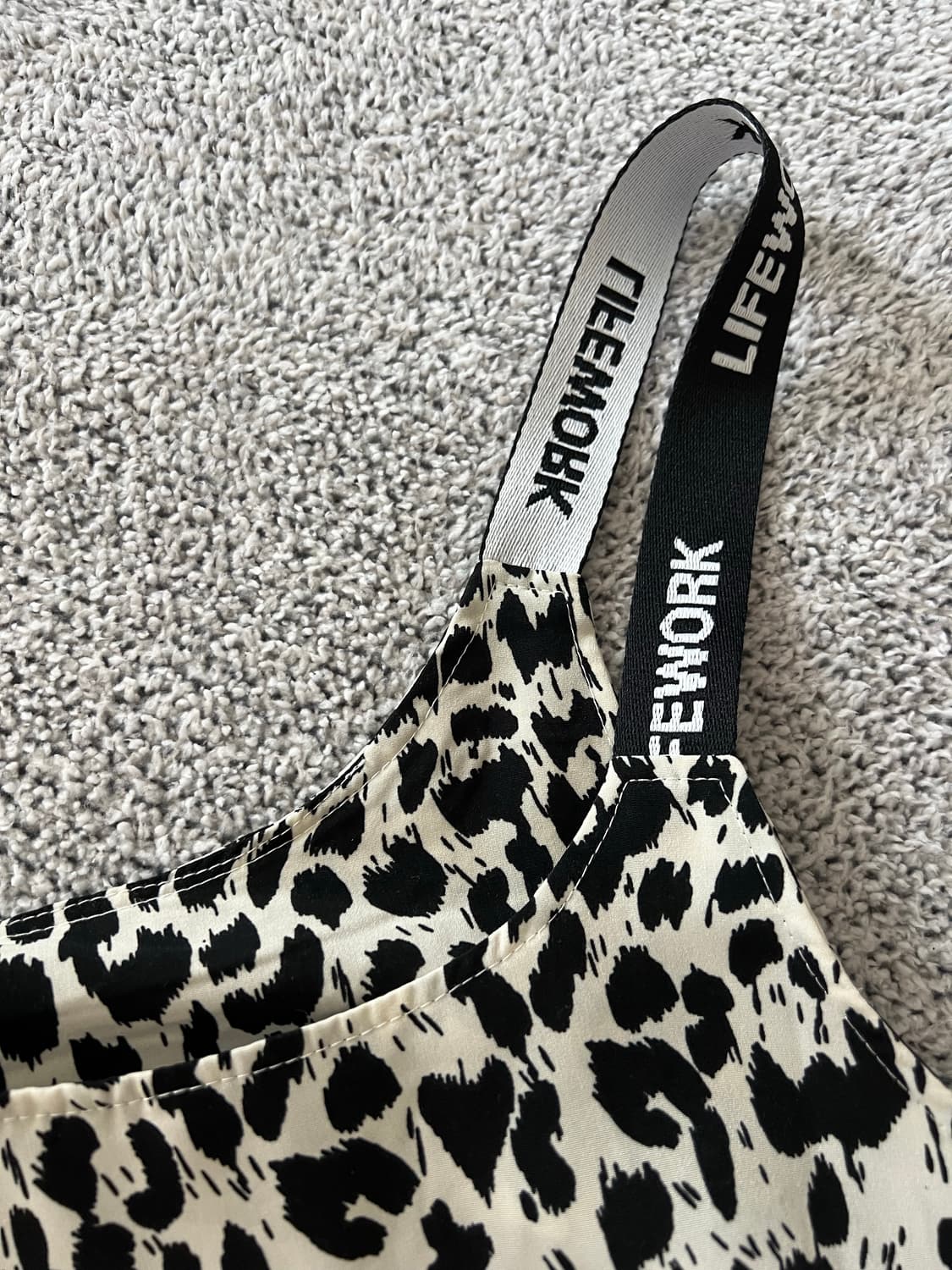 라이프워크 레오파드 패턴 뷔스티에 원피스 상품이미지3