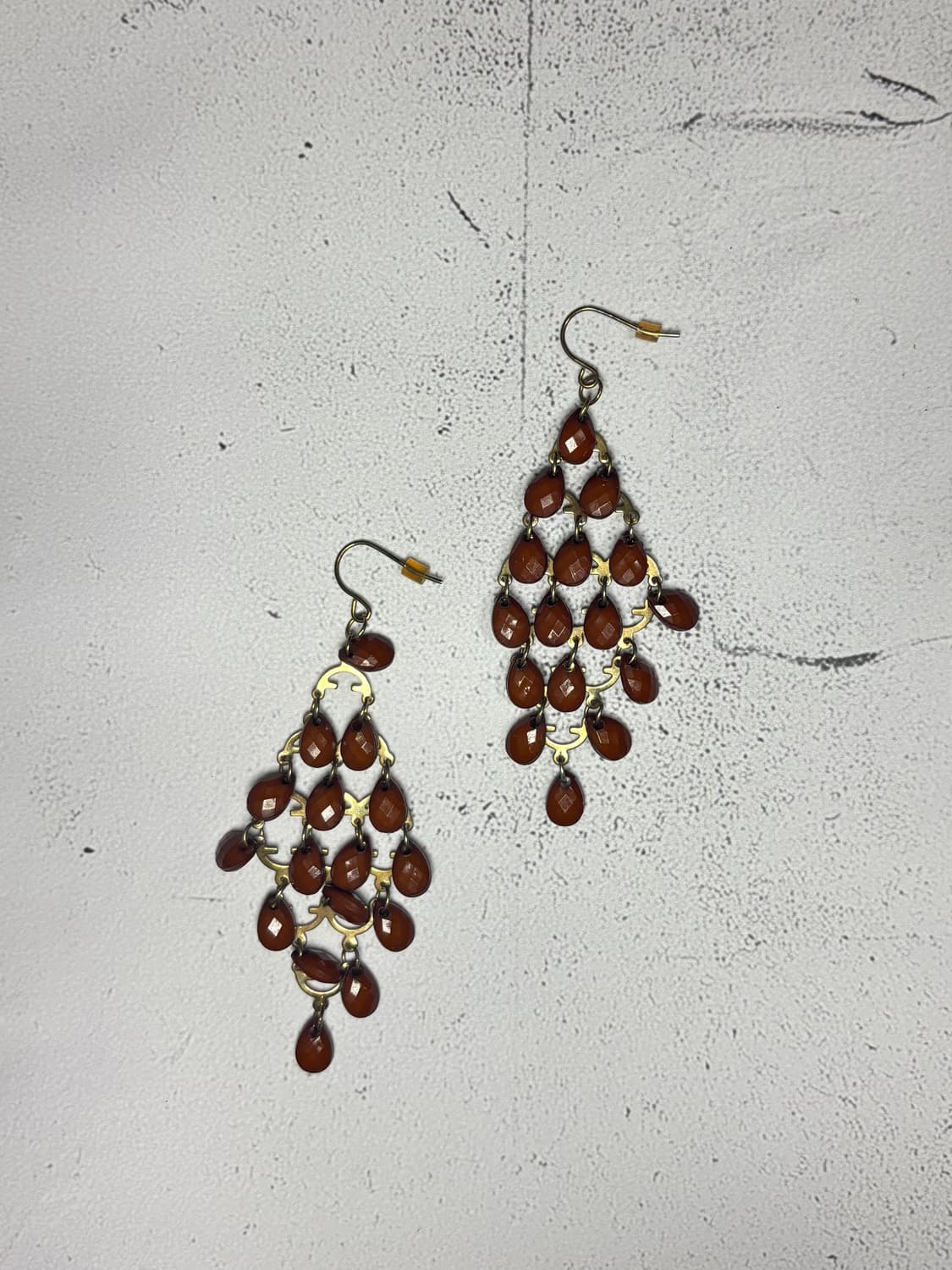 Amber rainfall drop earrings 상품이미지1