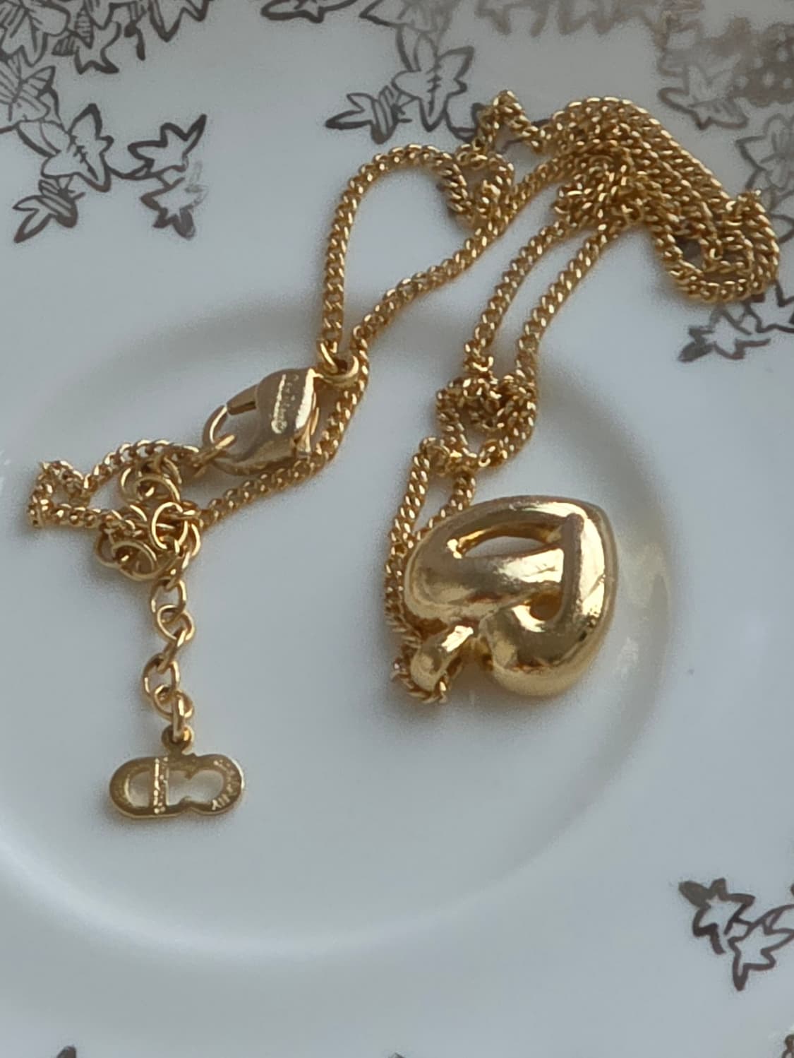 디올 금장 하트 펜던트 목걸이 상품이미지6