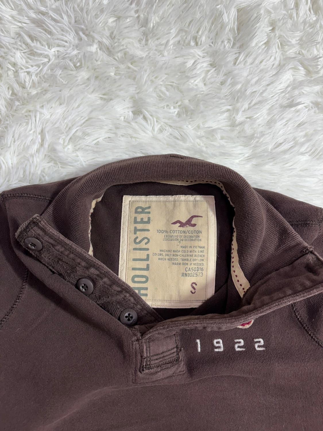 홀리스터 브라운 버튼 반집업  상품이미지6