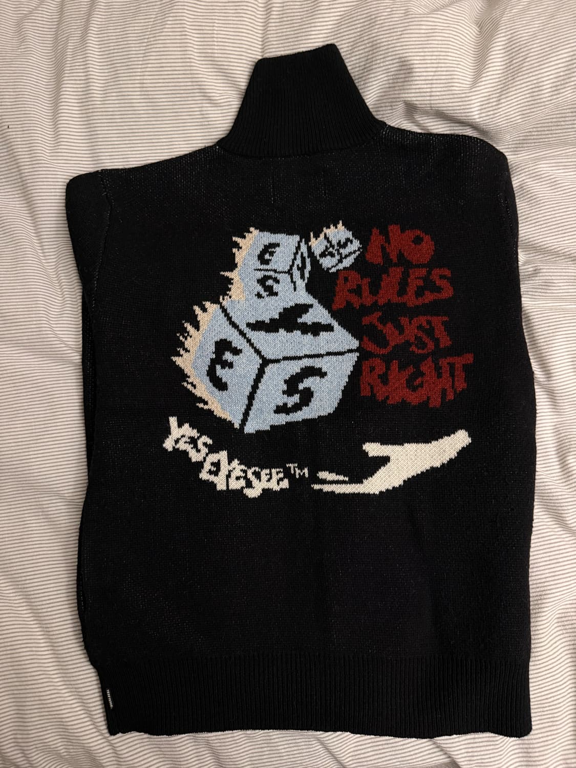 예스아이씨 풀집업 니트 가디건 블랙 L 상품이미지3