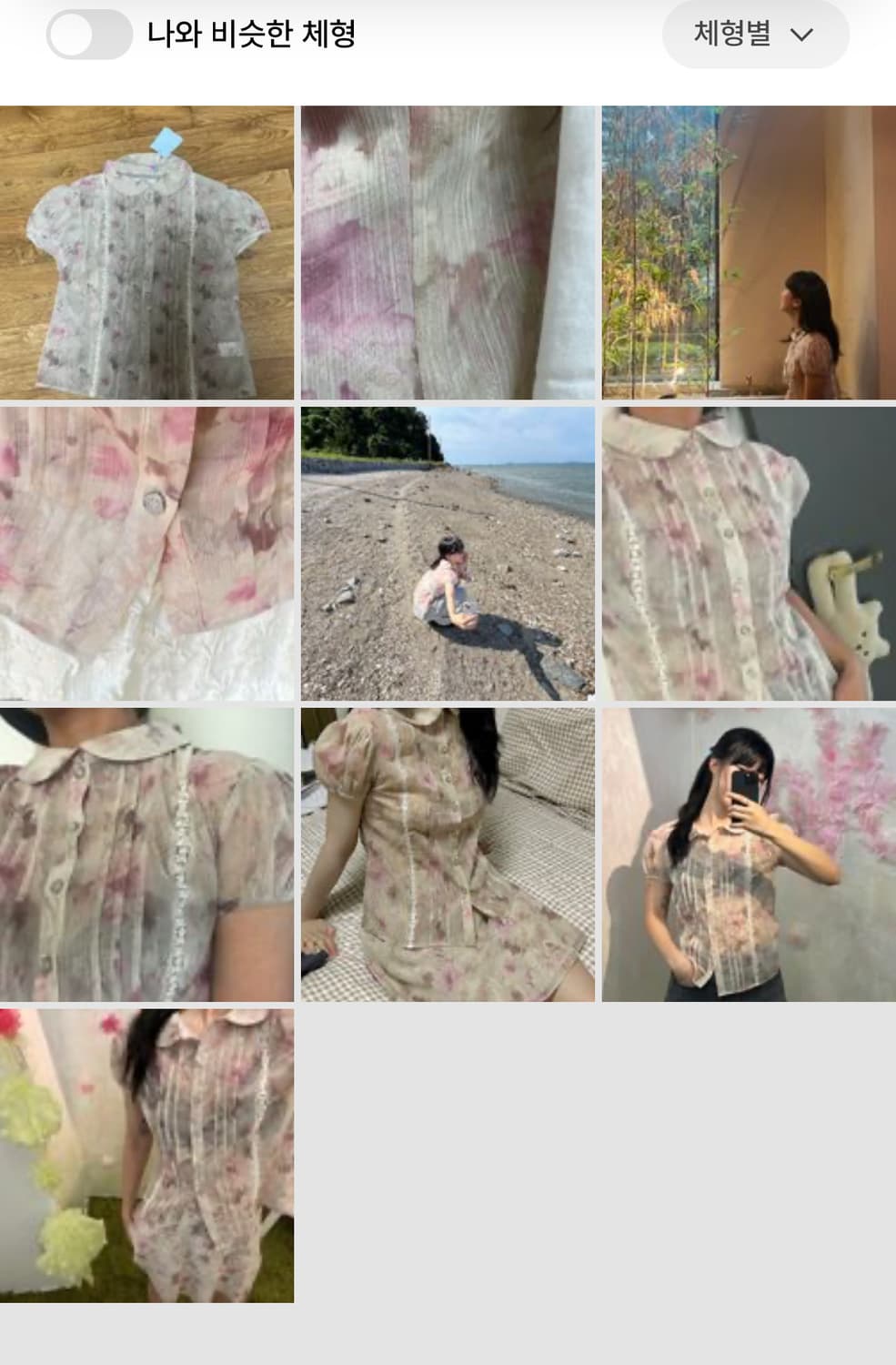 나비버스 블라우스  Flower Lace Blouse_pink 상품이미지6